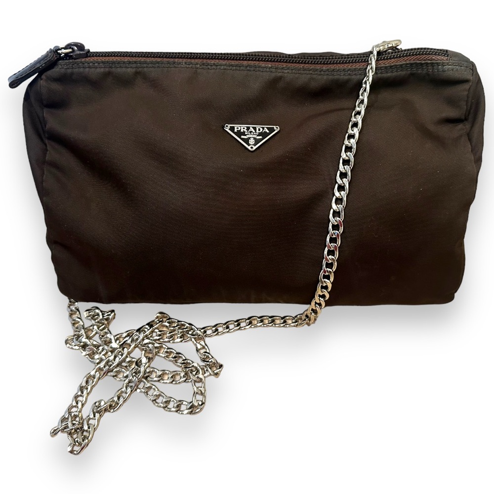 Prada brown nylon bag